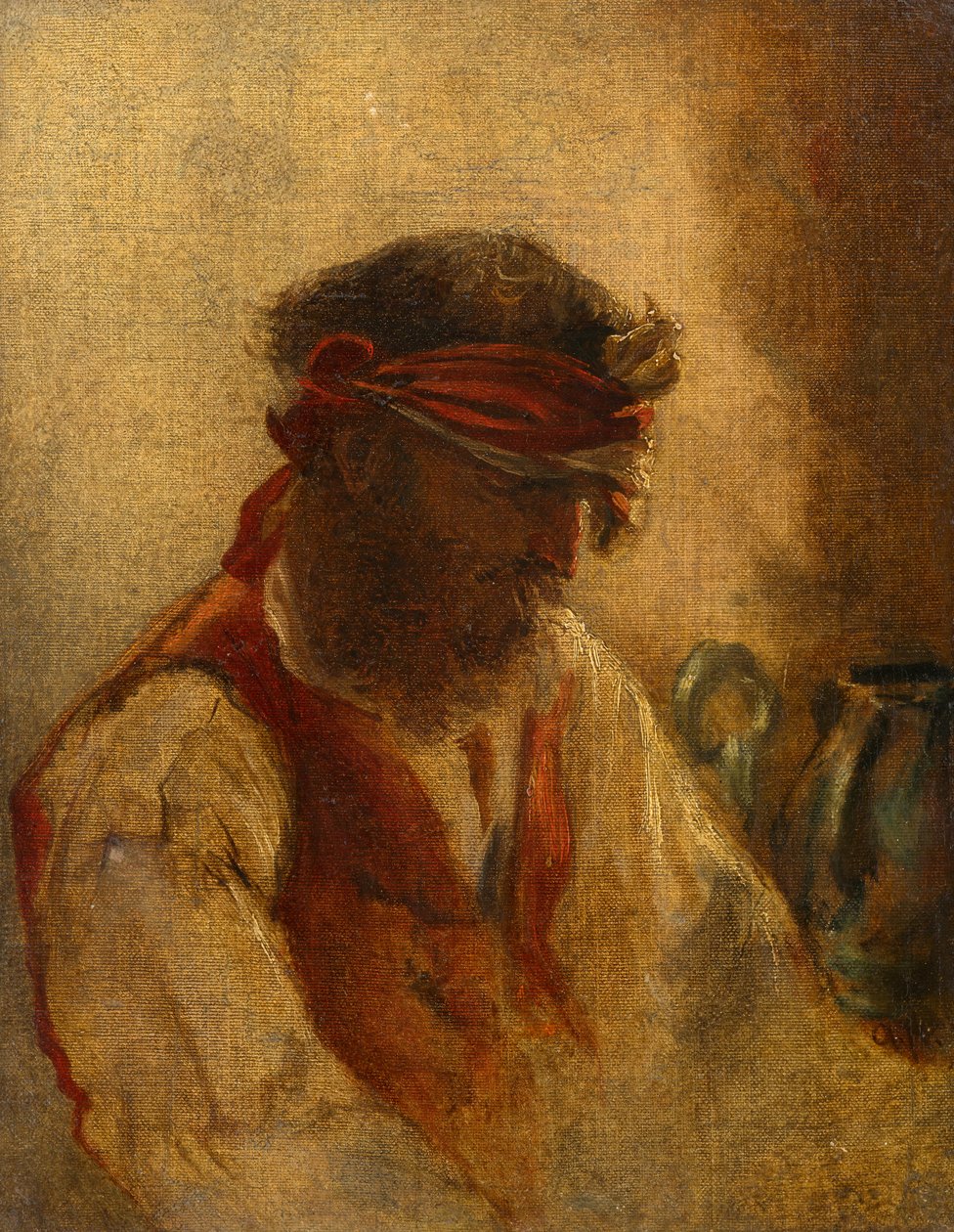 Tirolês ferido de August von Pettenkofen