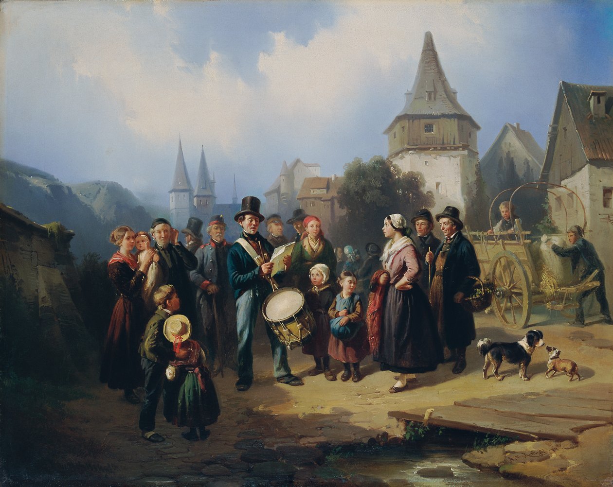 O baterista da aldeia de August von Rentzell