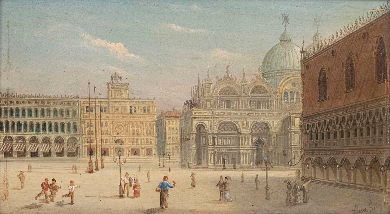 August von Siegen Praça de Veneza de August von Siegen