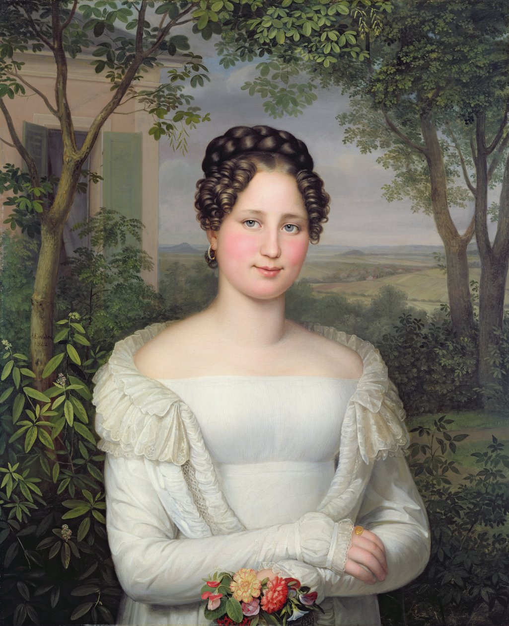 Retrato da Sra. Horstmann, 1822 de August von der Embde