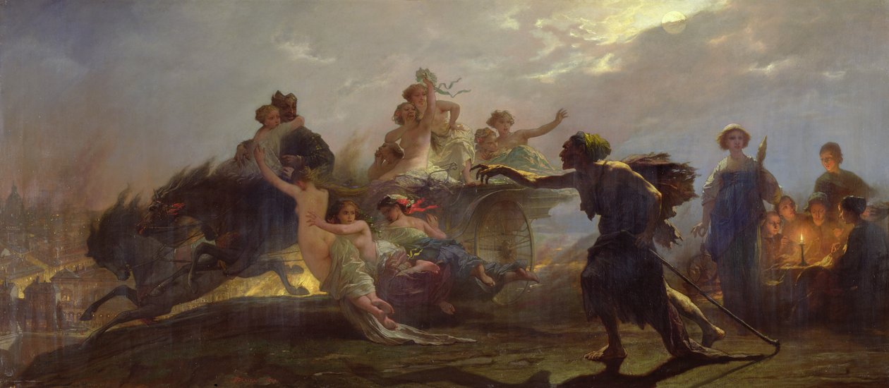 O Fornecedora da Miséria, 1860 de Auguste Barthelemy Glaize