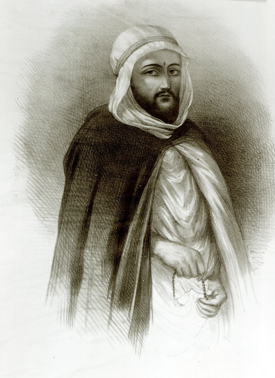 Retrato de Abd El-Kader de Auguste Bry