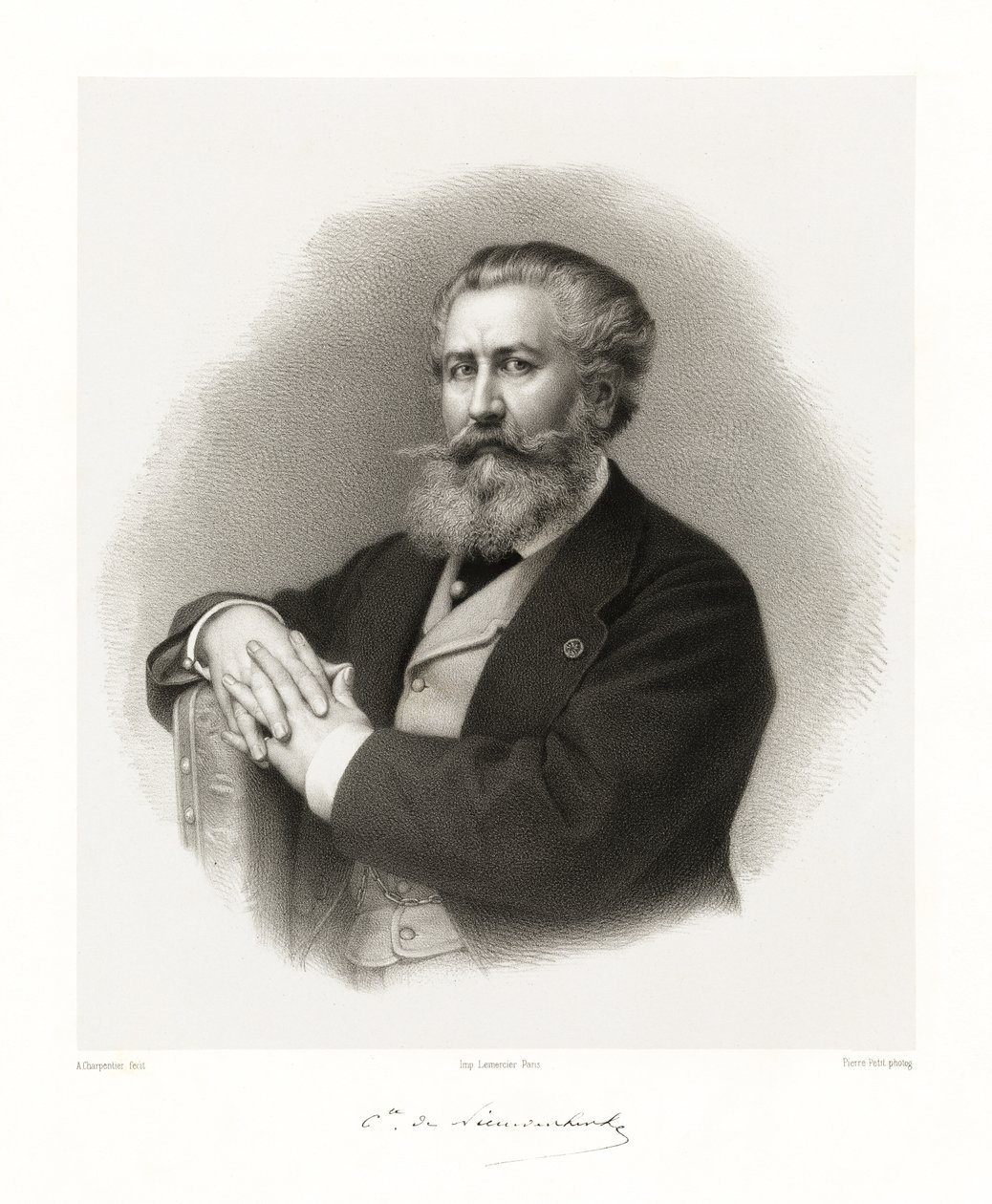 Alfred Émilien de Nieuwerkerke, 1865-66 de Auguste Charpentier
