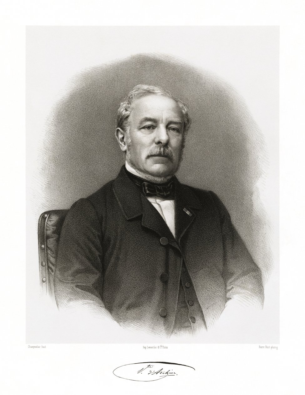 Étienne Jules Adolphe Desmier de Saint-Simon, Visconde de Archiac, 1865-66 de Auguste Charpentier