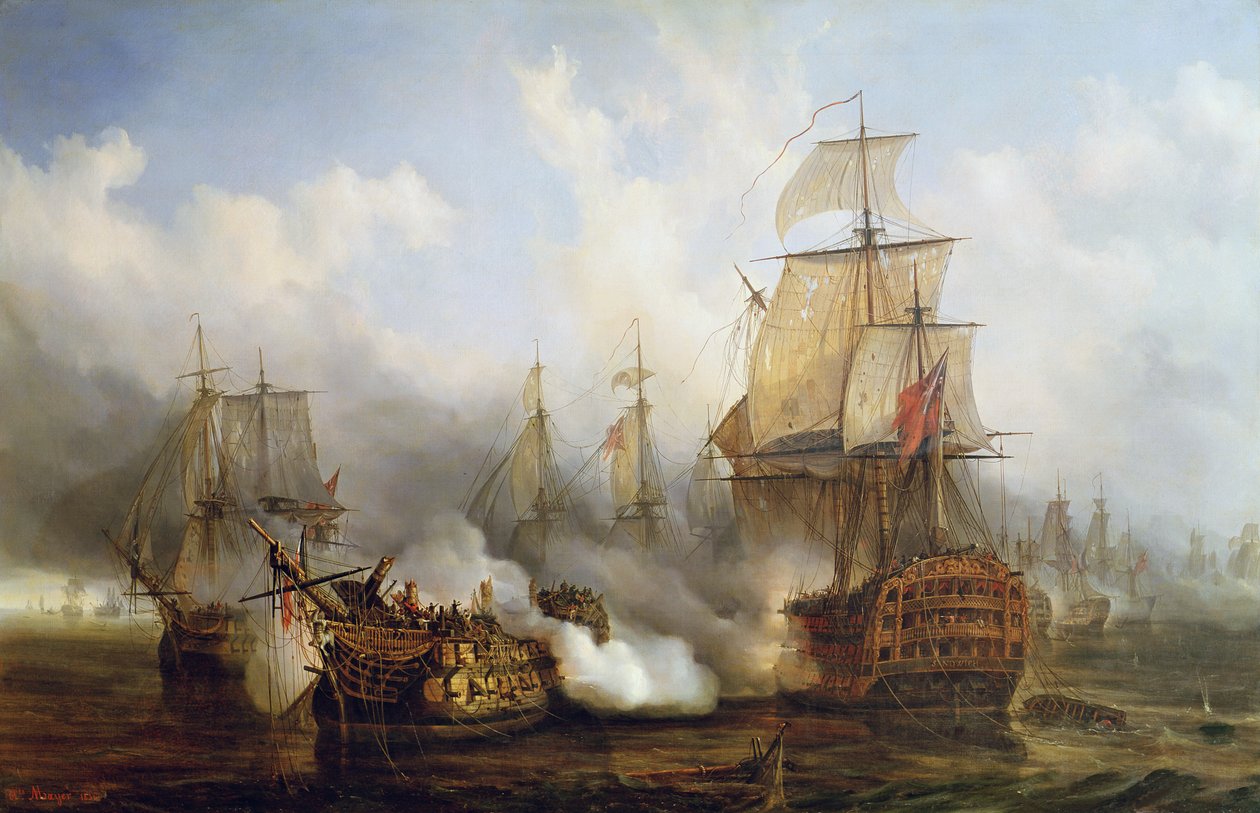 O Redoutable em Trafalgar, 21 de outubro de 1805 de Auguste Etienne Francois Mayer