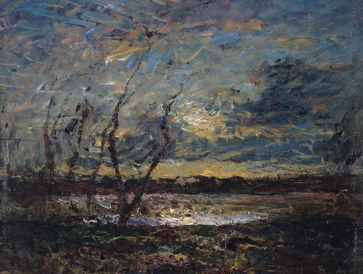 Paisagem nos arredores de Cremieu de Auguste Francois Ravier