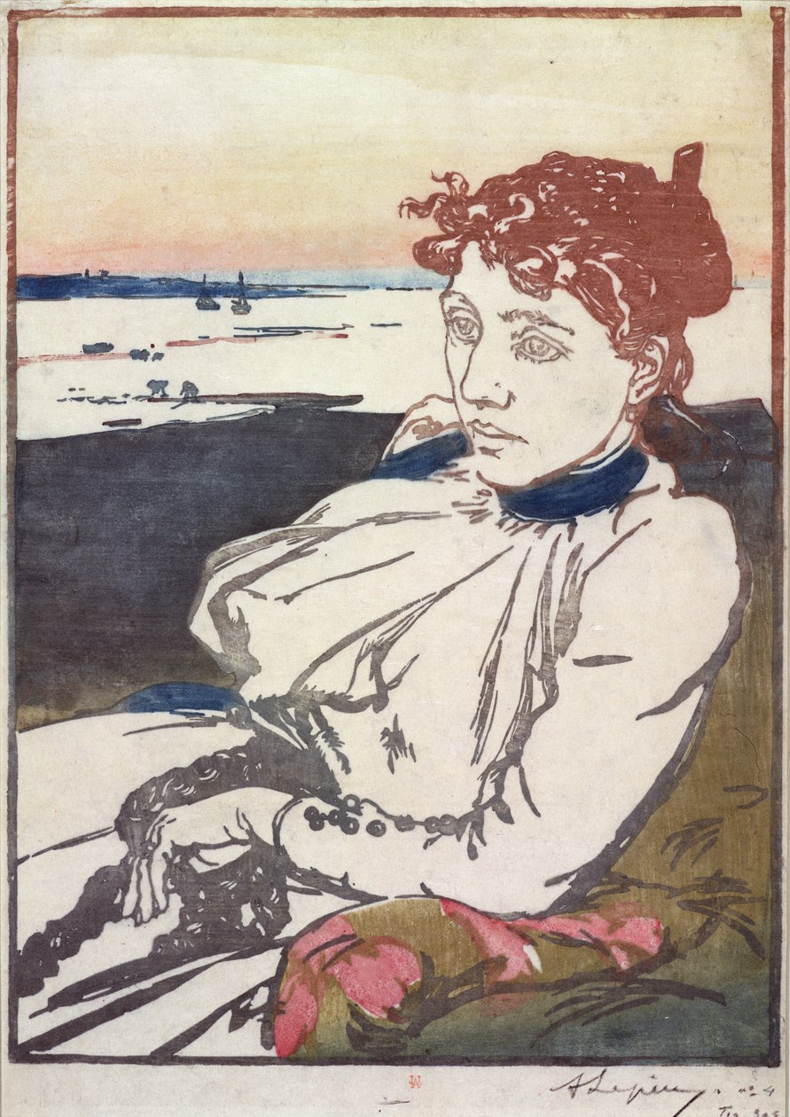 La Convalescante Mme.Lepere, 1892 de Auguste Louis Lepère