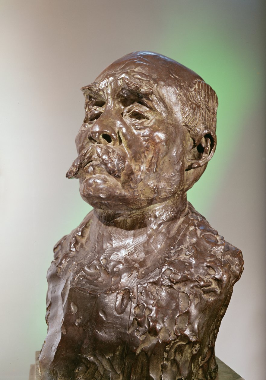 Busto de Georges Clemenceau, 1911 (bronze) de Auguste Rodin