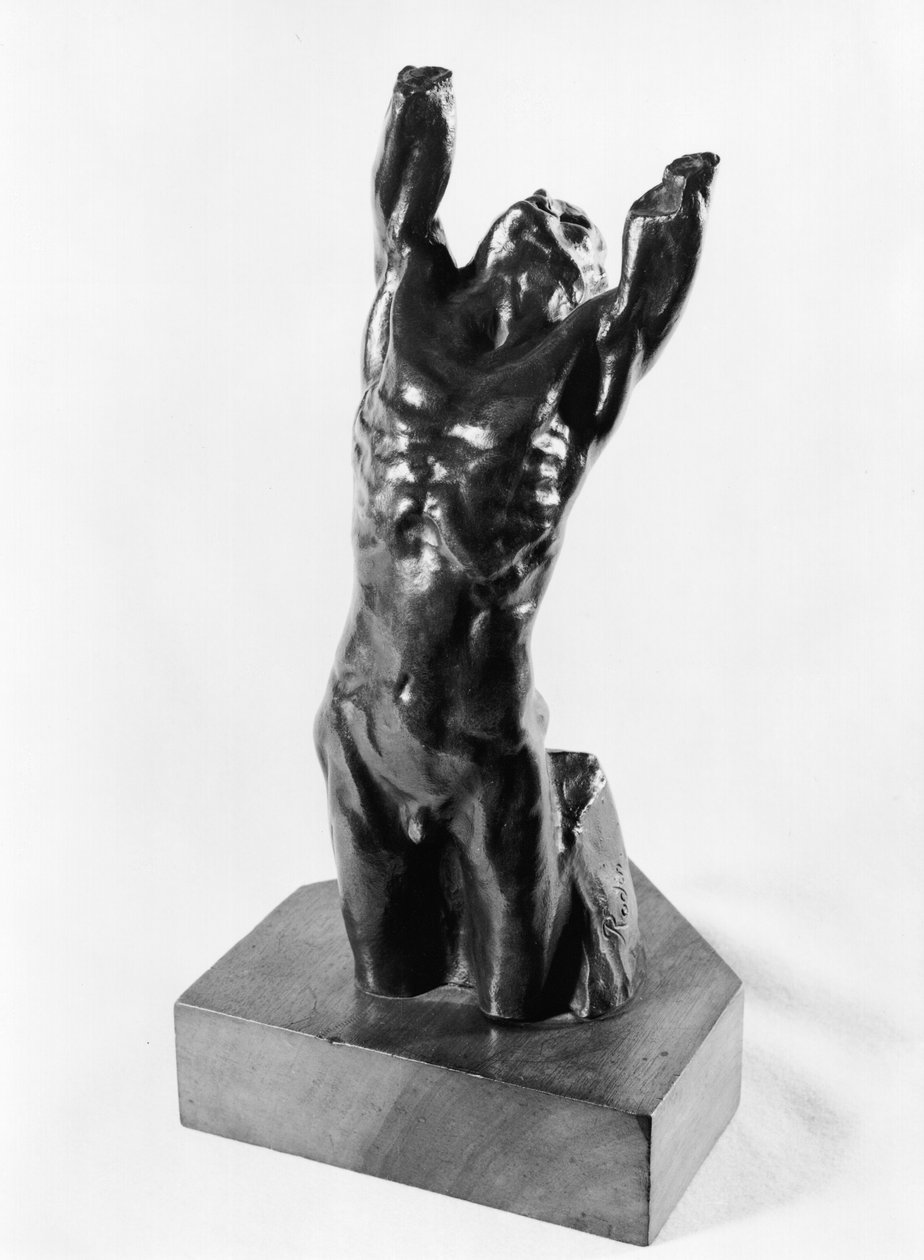 Adolescente Desesperado, ou Narciso, 1885-90 (bronze) de Auguste Rodin