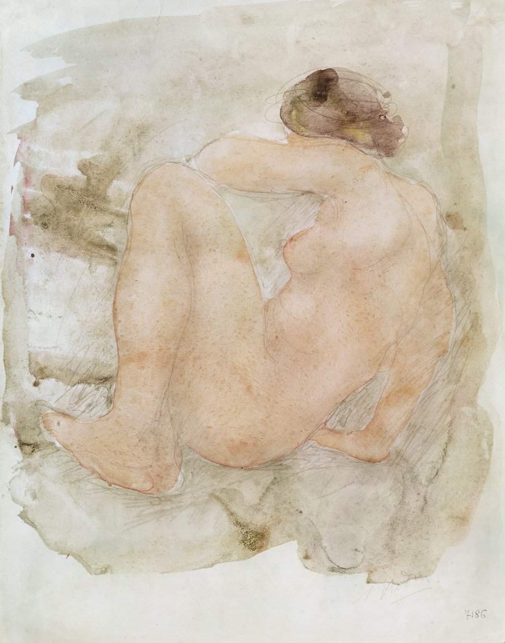 Nu feminino de Auguste Rodin