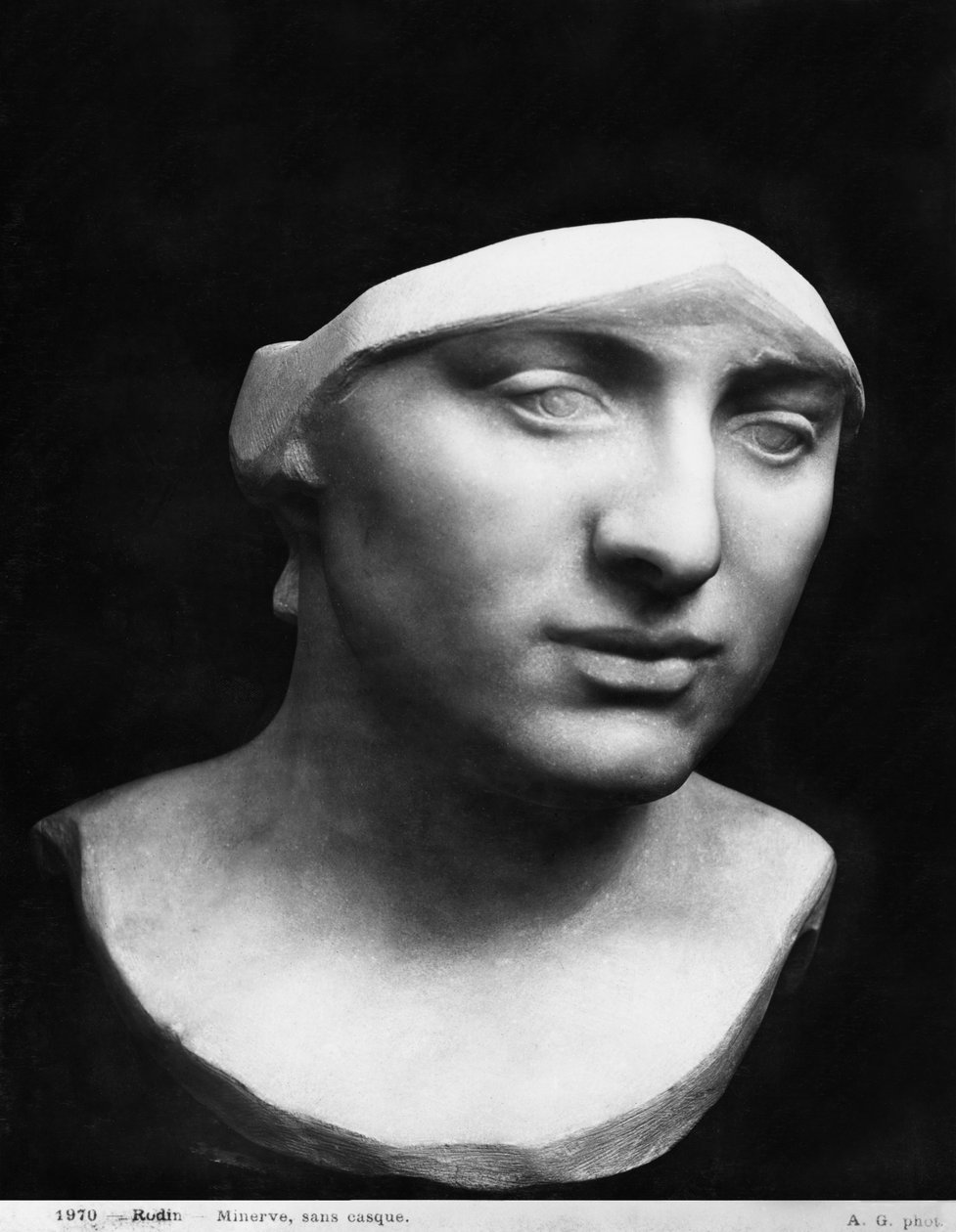 Minerva sem capacete, 1896 (mármore) (ver também 414550) de Auguste Rodin