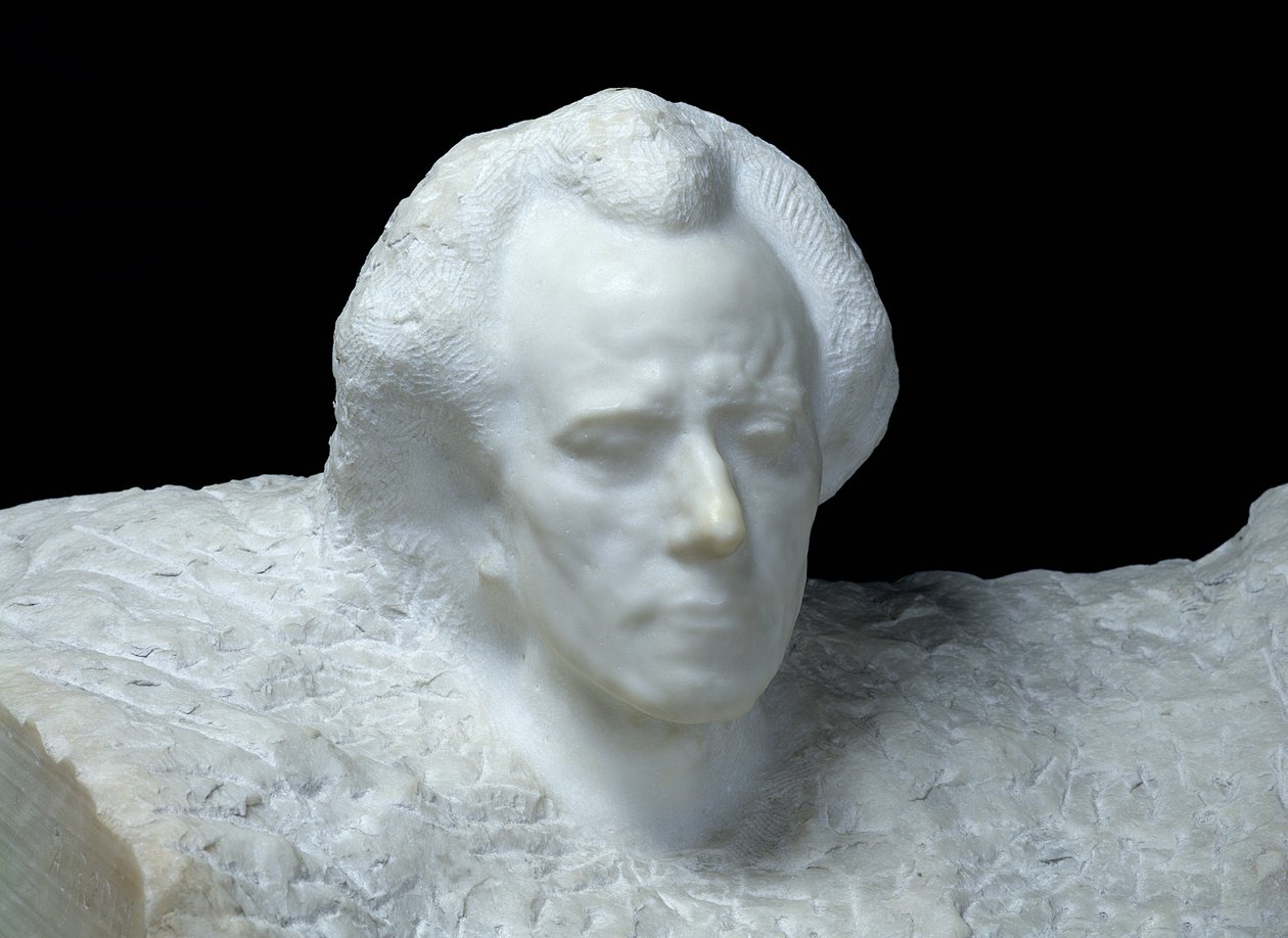 Mozart (retrato de Gustav Mahler), 1911 (mármore) de Auguste Rodin