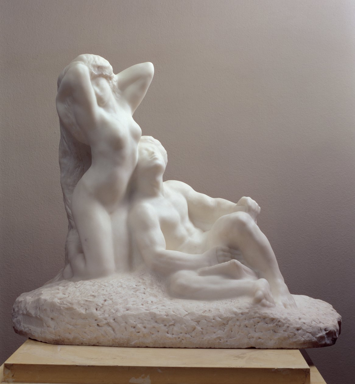 Poeta e musa, c.1905 (mármore) de Auguste Rodin