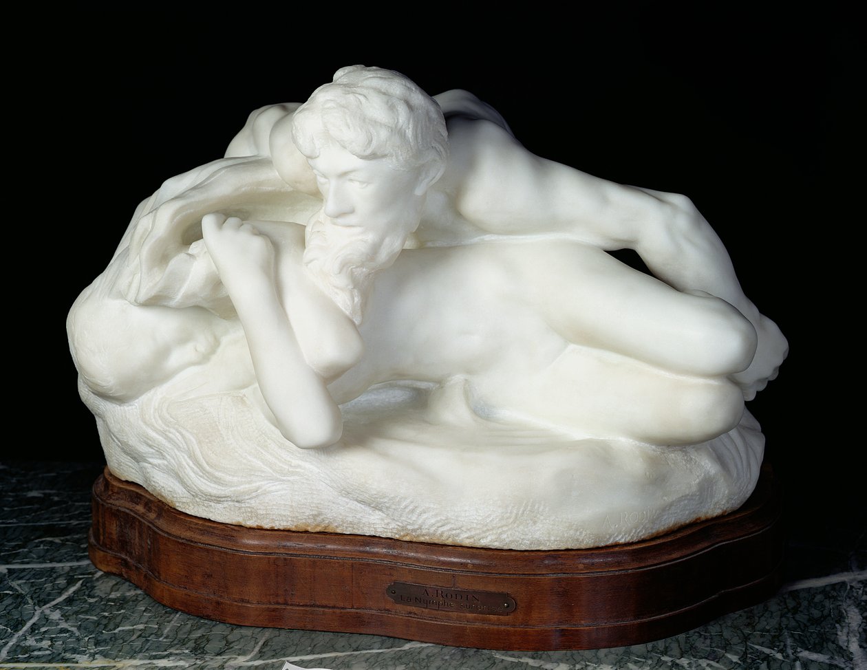Psique-Primavera, também conhecida como a Ninfa Surprised, ou The Spring, 1886 (mármore) de Auguste Rodin