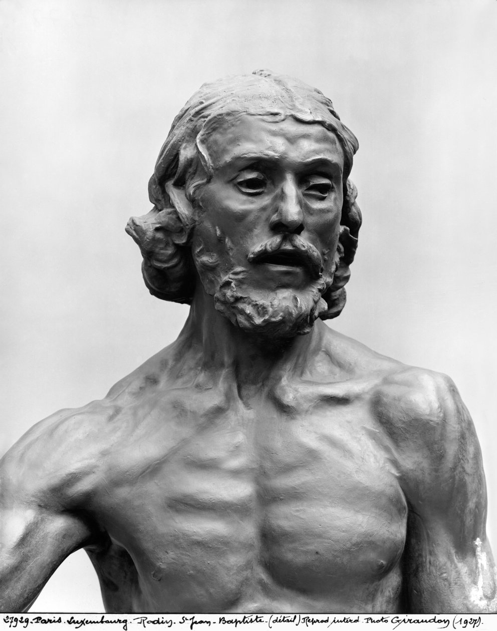 São João Batista, 1878-80 (detalhe) (ver também 279787) (bronze) de Auguste Rodin