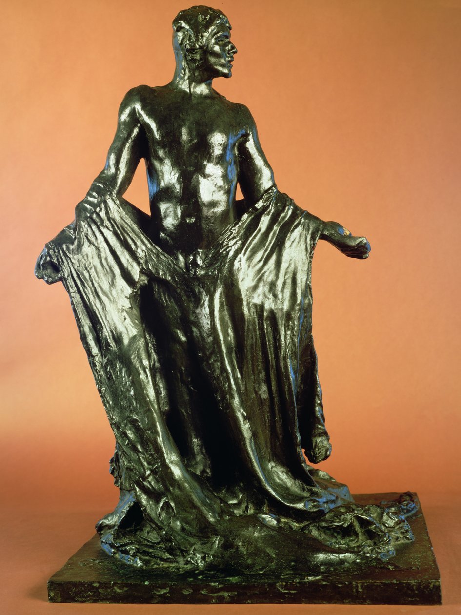 Estudo para Jean de Fiennes, dos Burghers de Calais, c.1905-10 (bronze) de Auguste Rodin