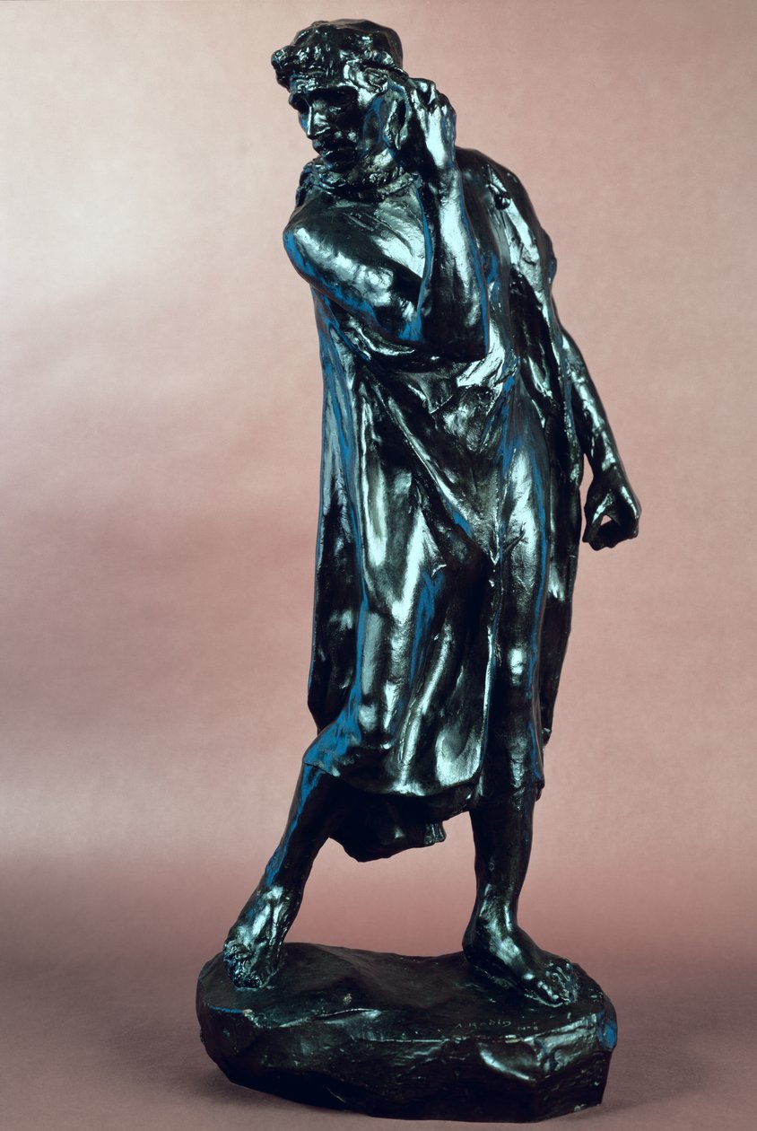 Estudo para Pierre de Wissant, dos Burghers de Calais, c.1905-10 (bronze) de Auguste Rodin