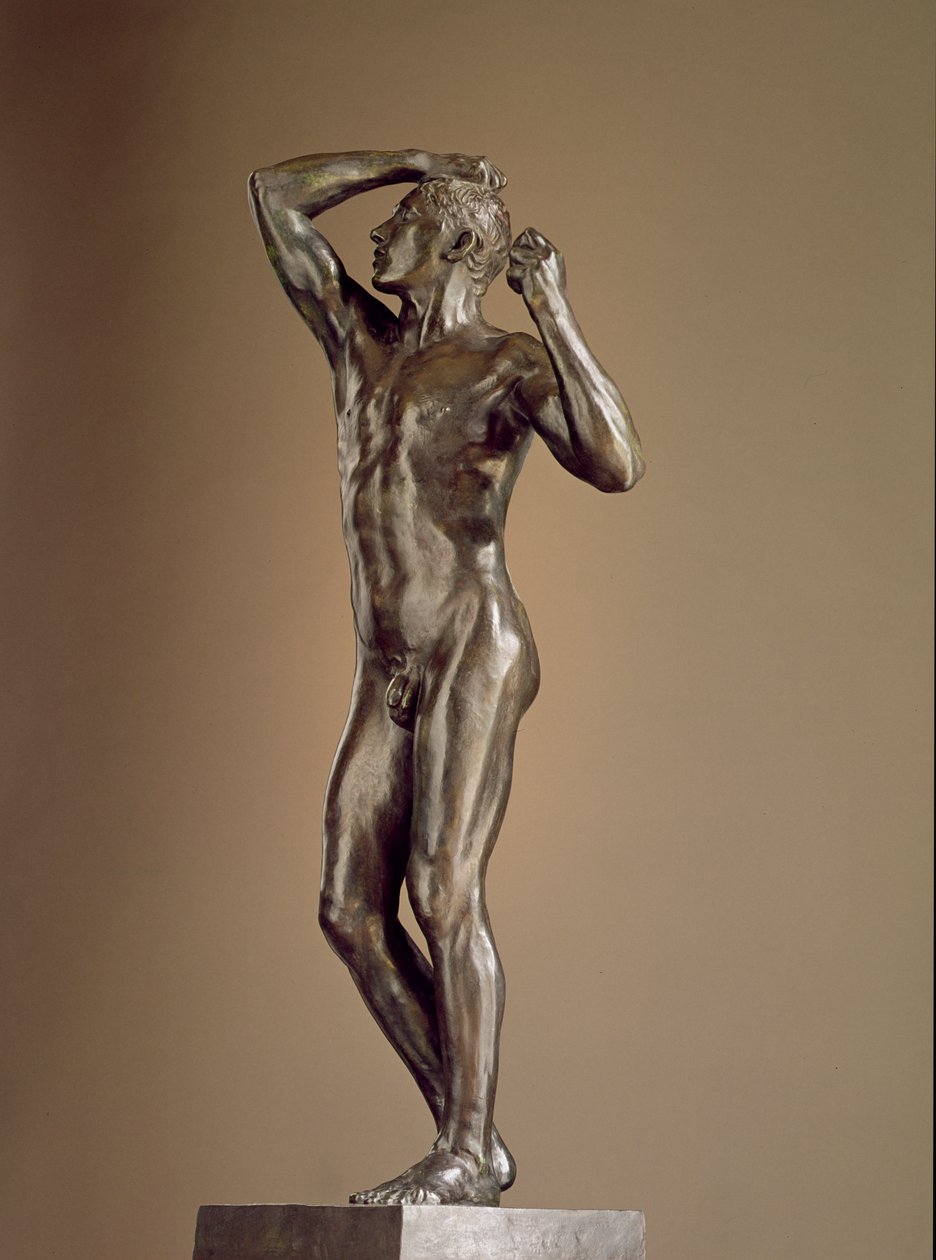 A Idade do Bronze, 1876-77 (bronze) de Auguste Rodin