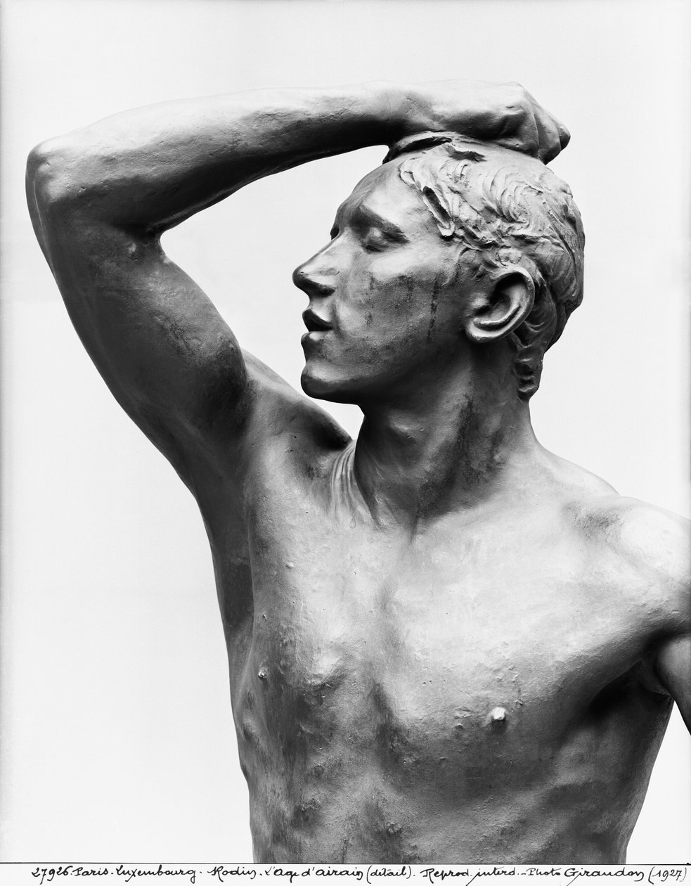 A Idade do Bronze, depois de 1877 (bronze) (detalhe) de Auguste Rodin