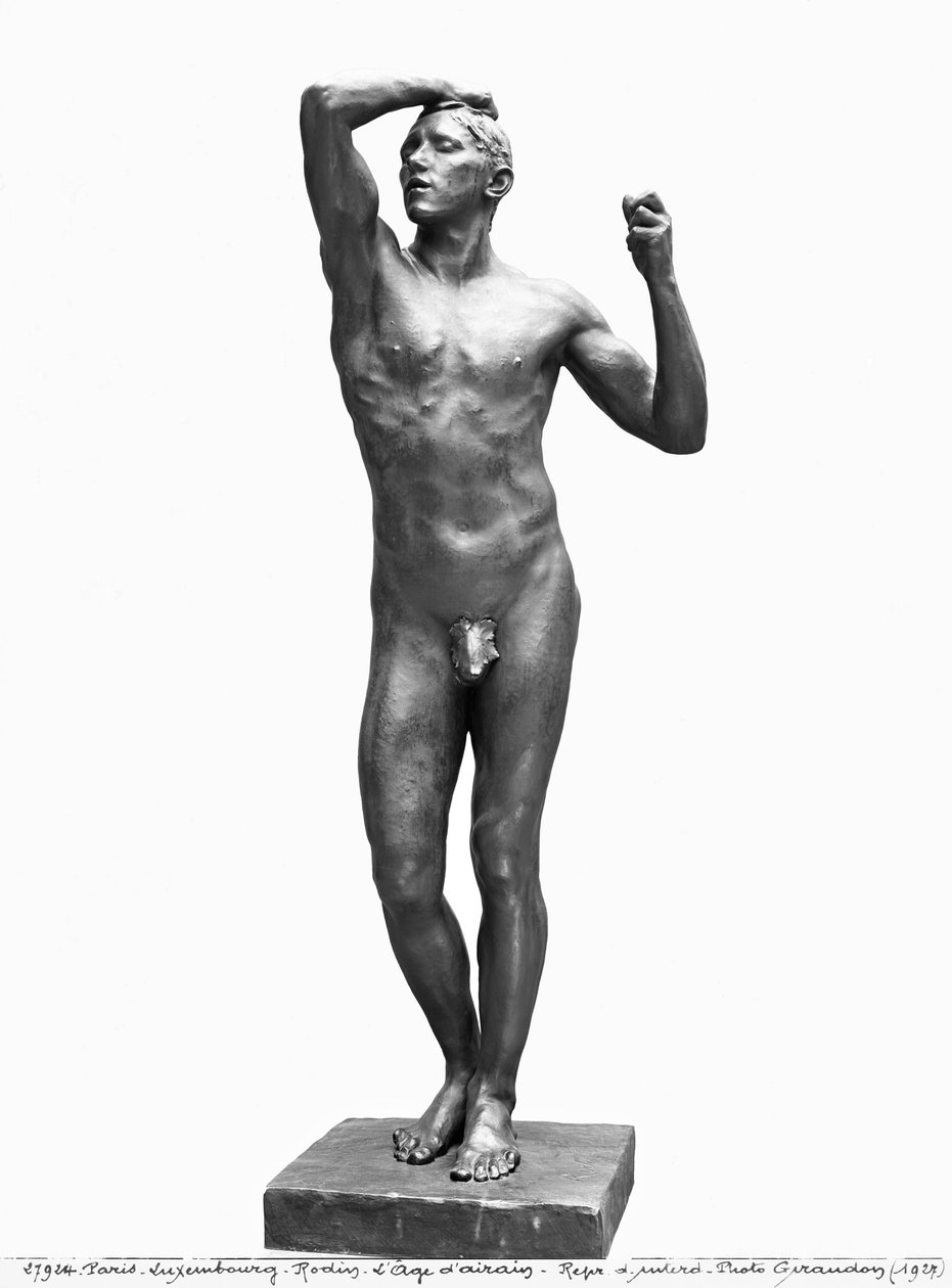 A Idade do Bronze, depois de 1877 (bronze) (veja também 279785-86) de Auguste Rodin