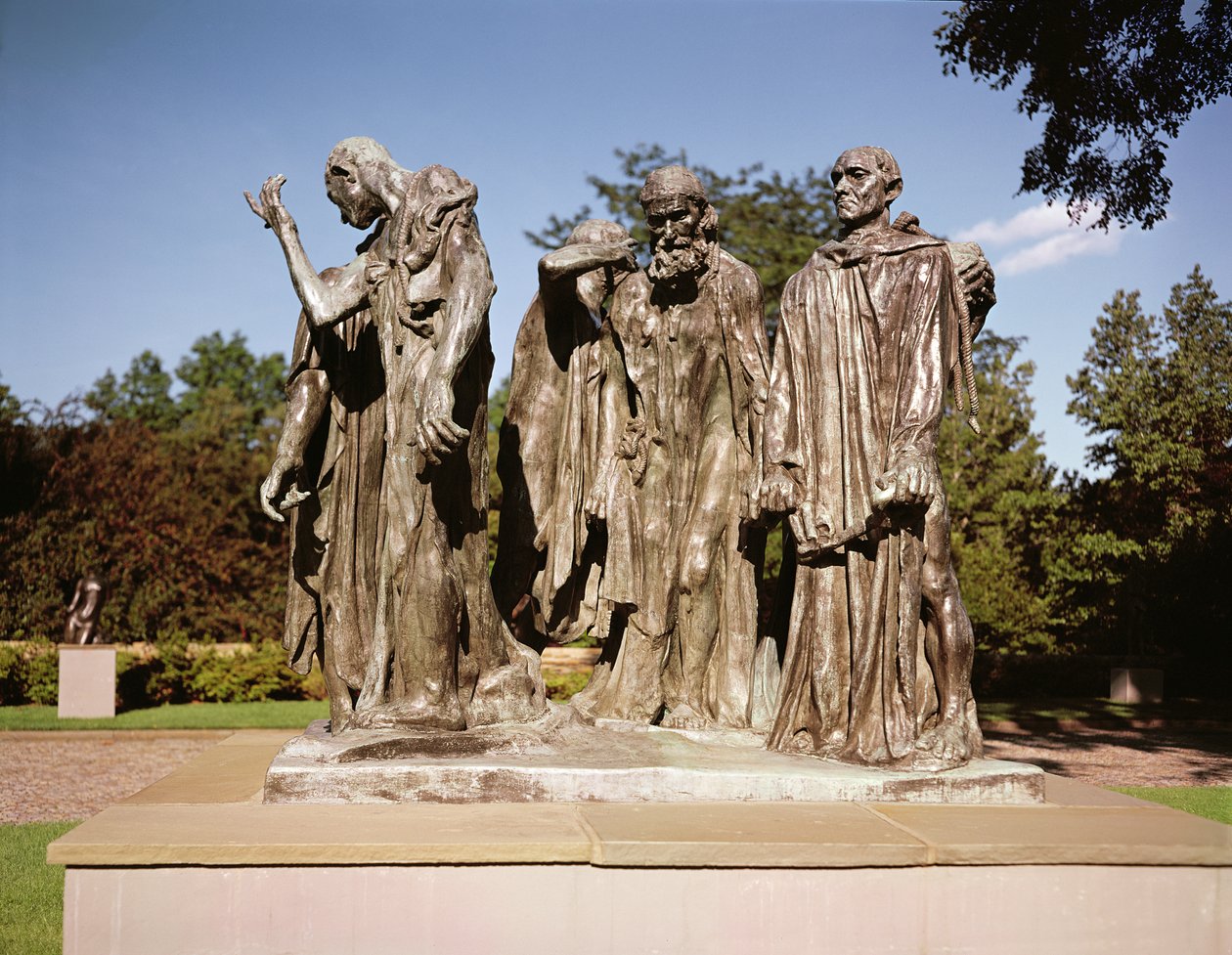 Os burgueses de Calais (bronze) de Auguste Rodin