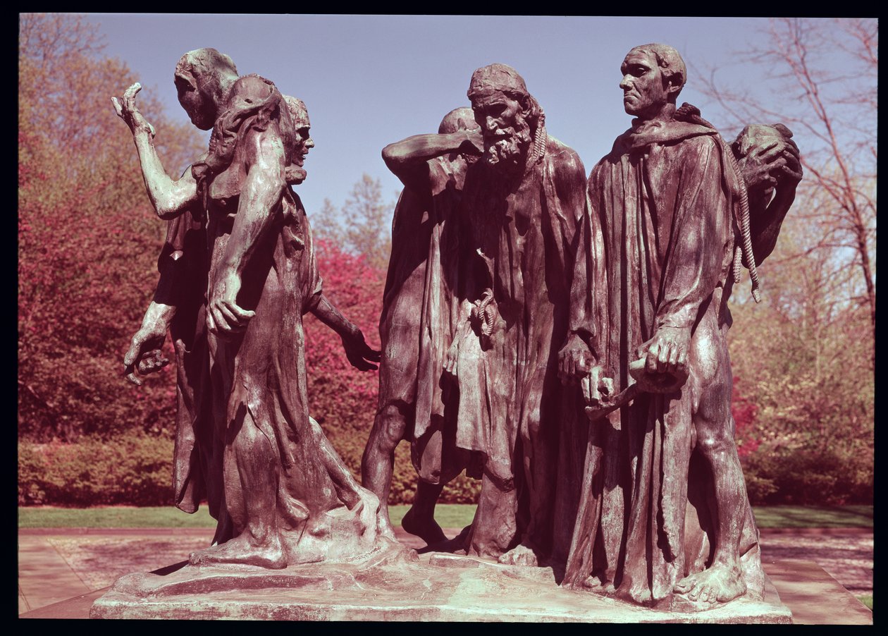 Os burgueses de Calais (bronze) de Auguste Rodin
