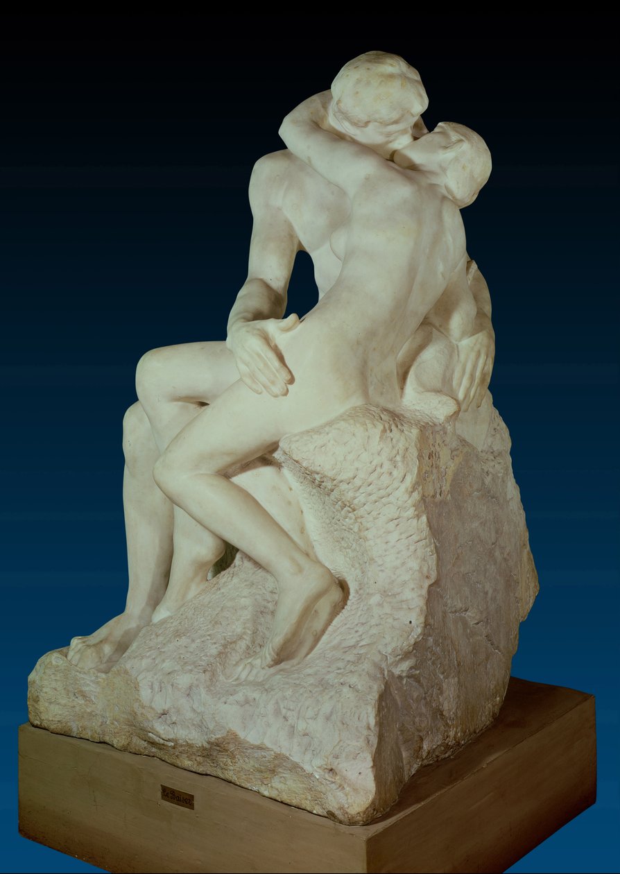 O Beijo, 1886 (mármore) (para detalhes ver 63543) de Auguste Rodin