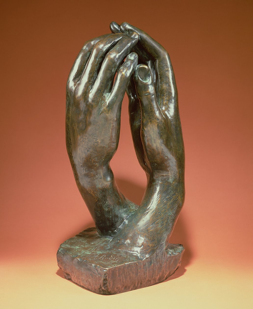 O Segredo, c.1910 (bronze) (veja também 167161) de Auguste Rodin