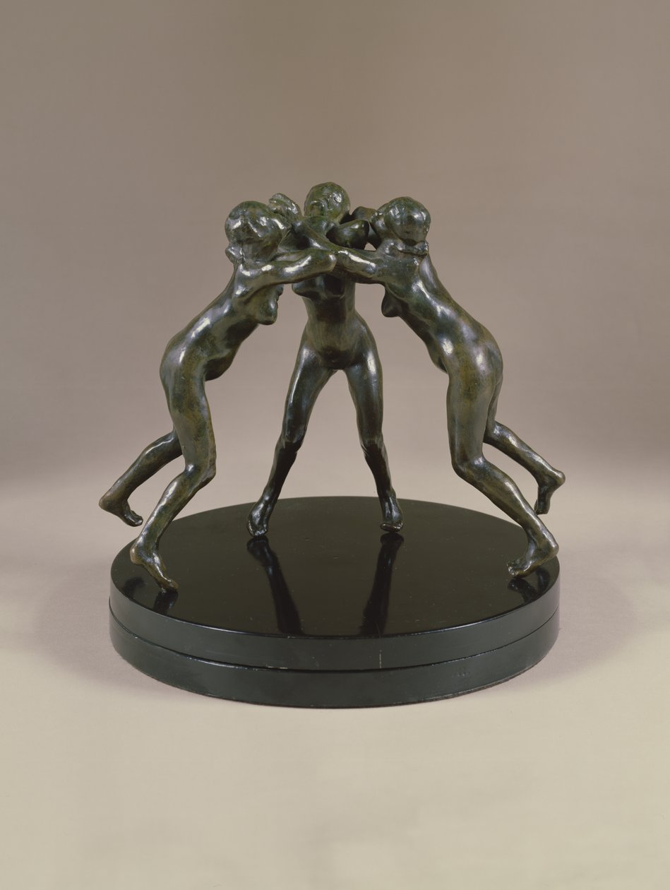 Três ninfas, c.1882 (bronze) de Auguste Rodin
