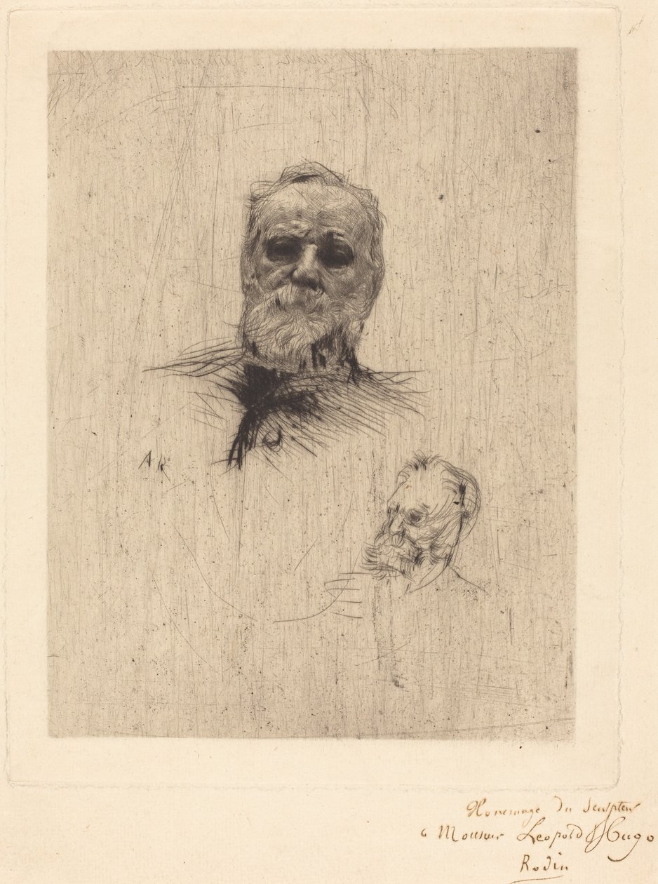 Victor Hugo, De Face de Auguste Rodin