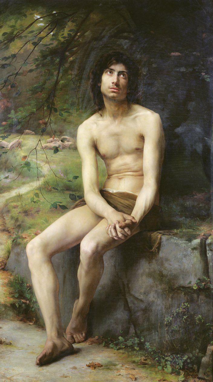 O arrependimento do filho pródigo, 1883 de Auguste Rousselin