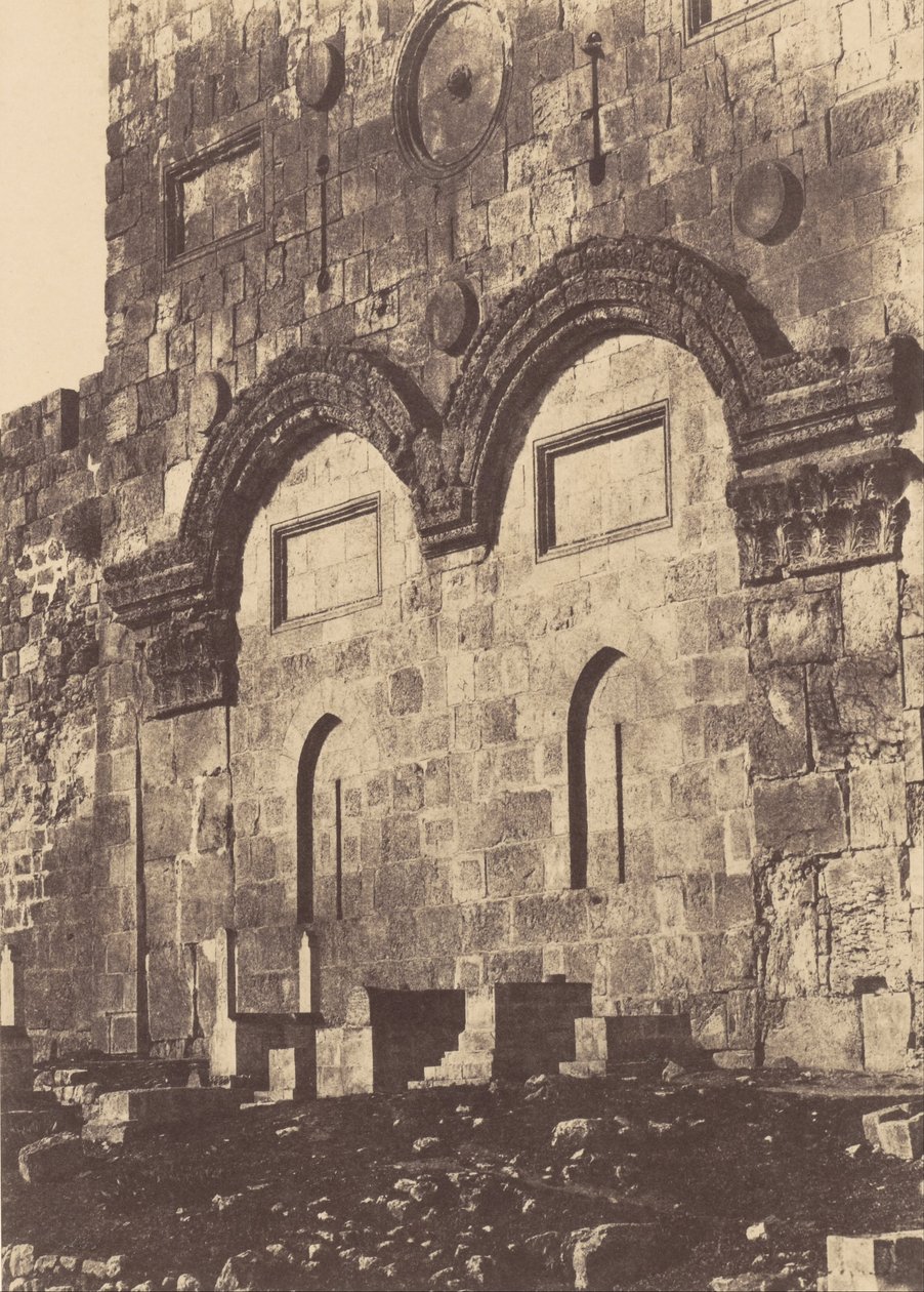 Jerusalém. Grávida do Templo. Portão dourado de Auguste Salzmann