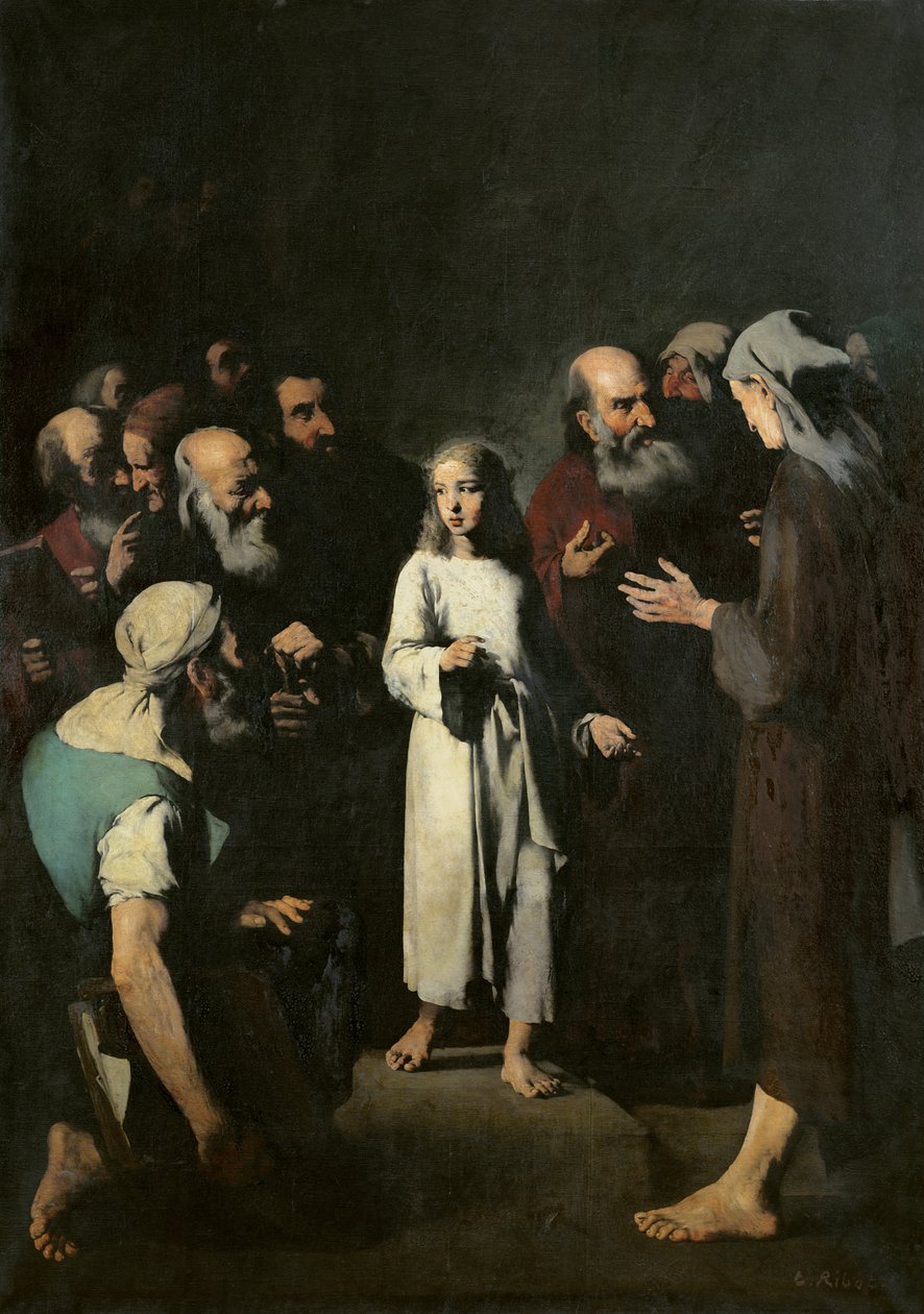 Jesus com os doutores de Auguste Theodule Ribot