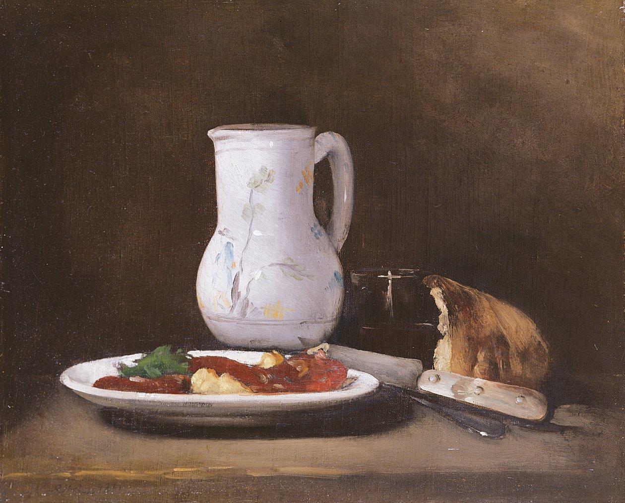 Ainda vida, 1861 de Auguste Theodule Ribot