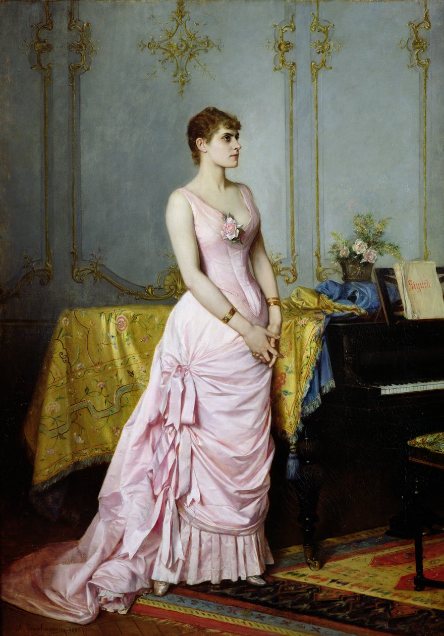 Retrato de Rose Caron (1857-1930) 1886 de Auguste Toulmouche
