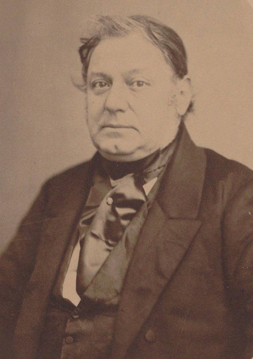 Retrato do pianista e compositor Amédée Méreaux 1802-1874. de Auguste Adolphe Bertsch