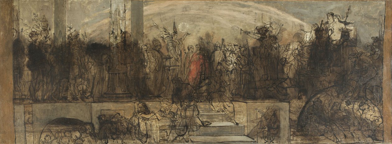 O Juízo Universal, esboço de Auguste Barthelemy Glaize