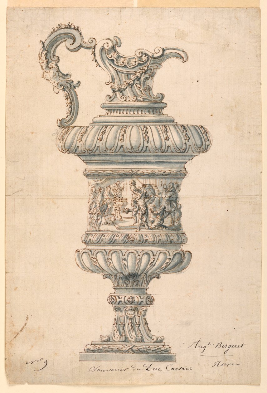 Jarra de bocal de Auguste Bergeret, French