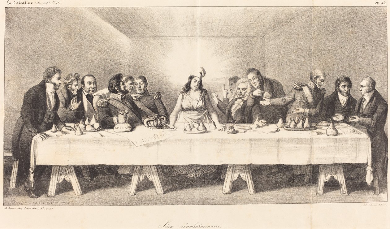 Cena de revelação: Paródia da Última Ceia de Auguste Bouquet