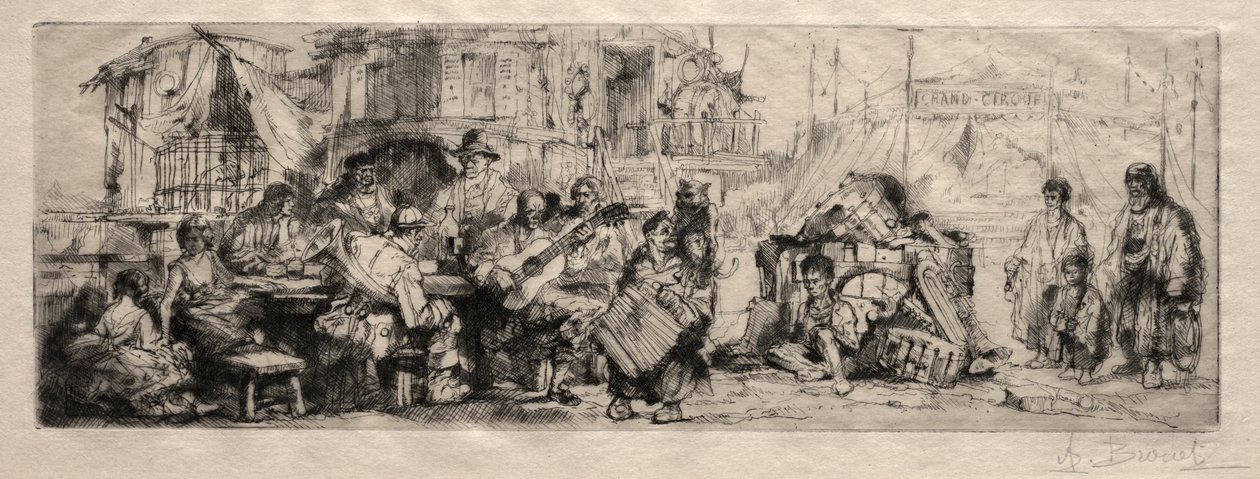 Circo ambulante de Auguste Brouet