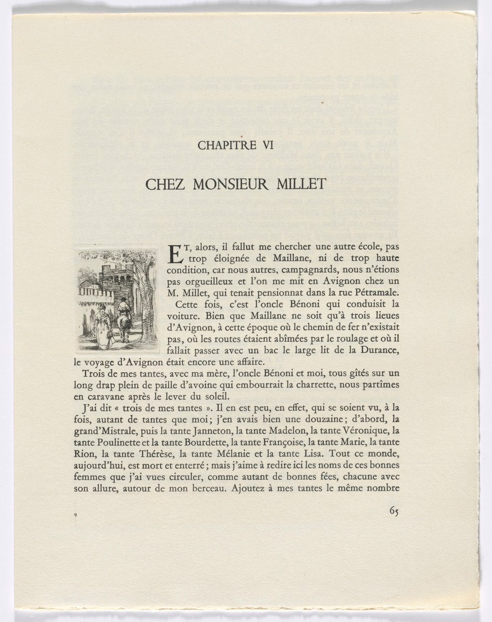 Frédéric Mistral: Mémoires et Recits de Frédéric Mistral: mulher e homem a cavalo (página 65) de Auguste Brouet
