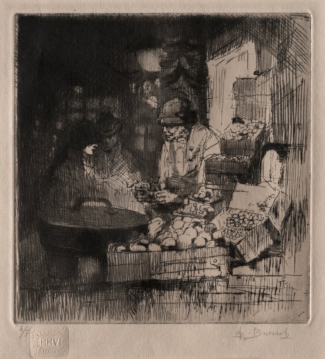 O vendedor de castanhas de Auguste Brouet