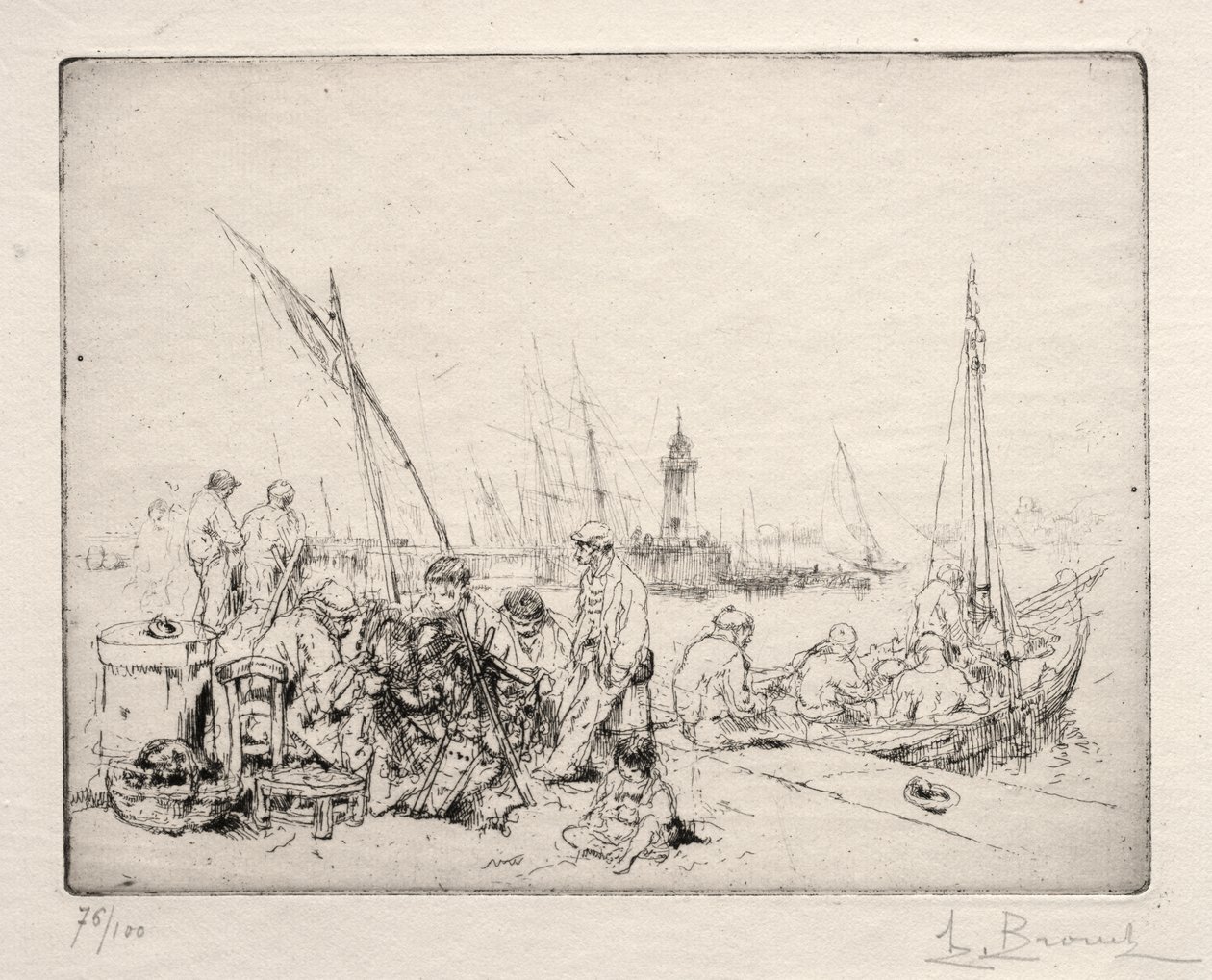 Os reparadores de rede de Auguste Brouet