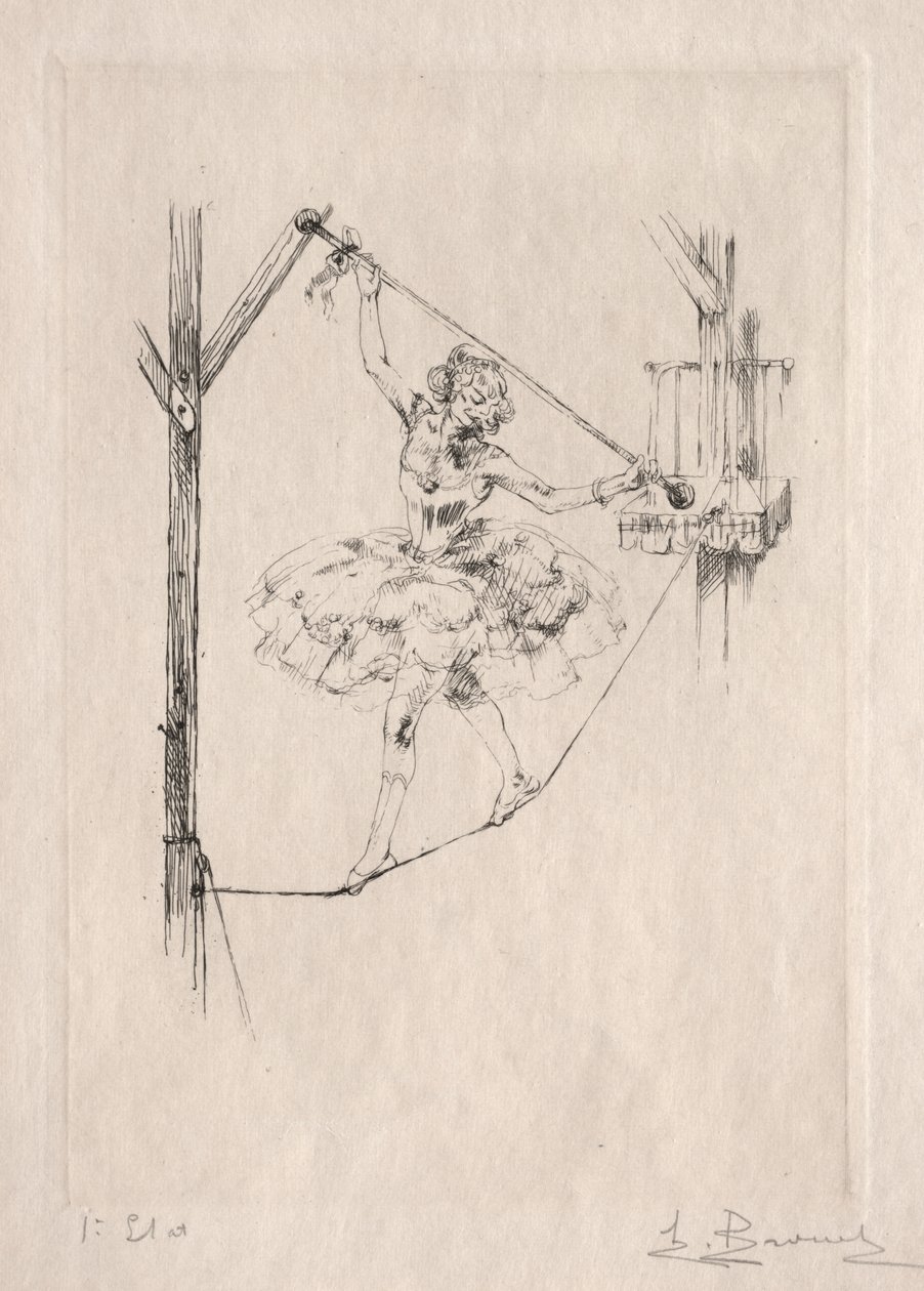 Dançarina de corda bamba de Auguste Brouet