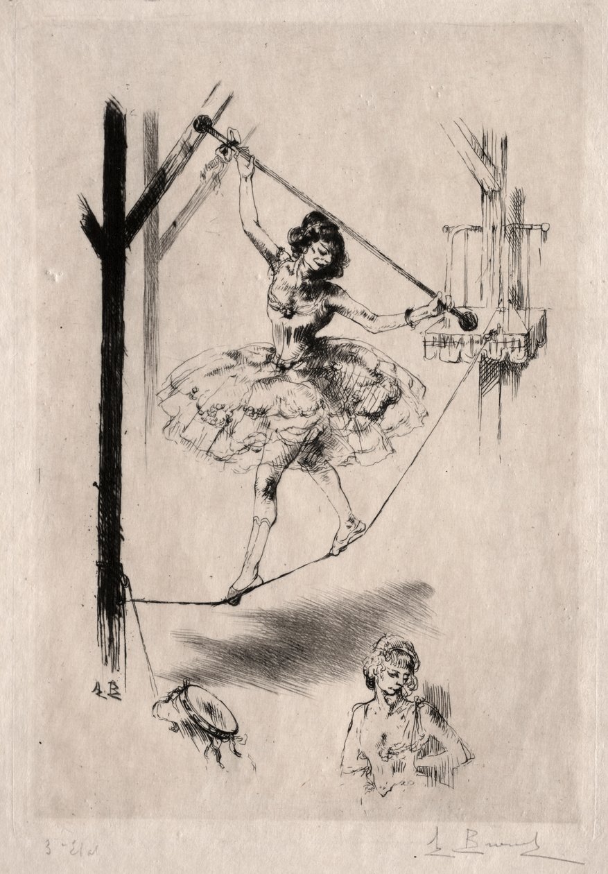 Dançarina de corda bamba de Auguste Brouet