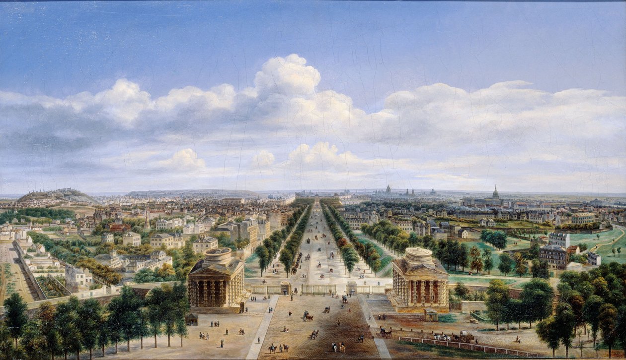 Vista de Paris, tirada do Arco do Triunfo de l