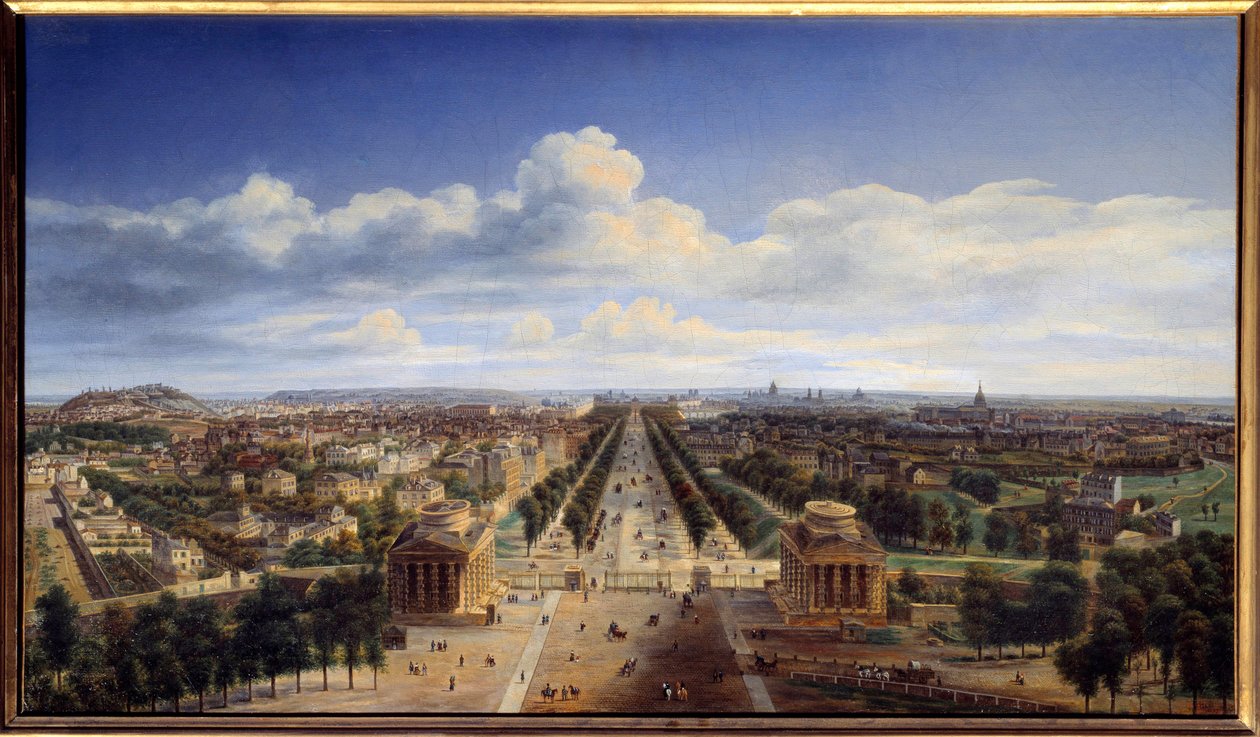Vista de Paris tirada do Arc de Triomphe de l