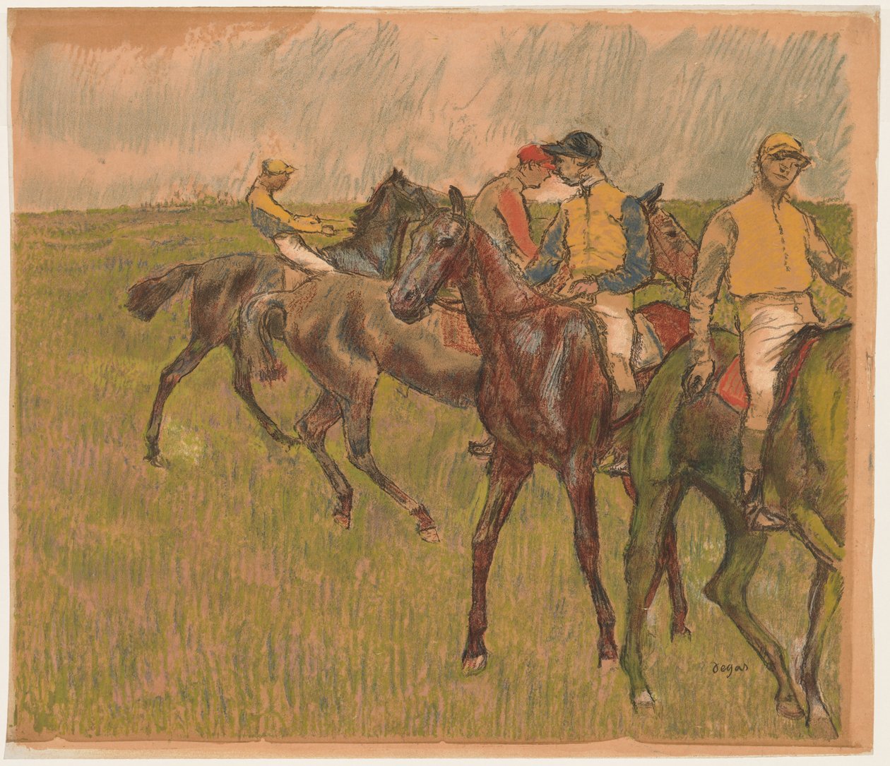 Cavalos de corrida de Auguste Clot