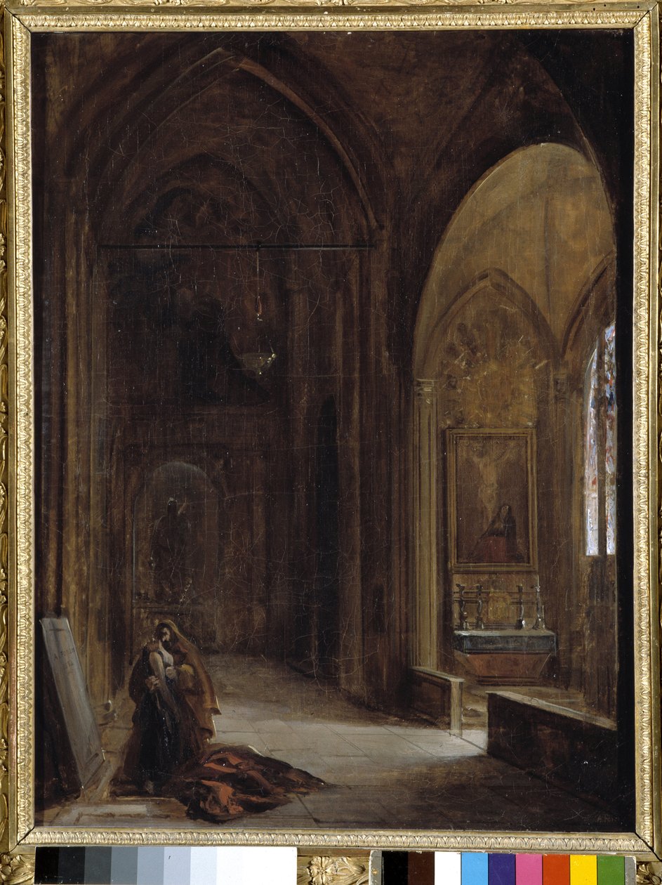 Interior da igreja de Auguste Forbin