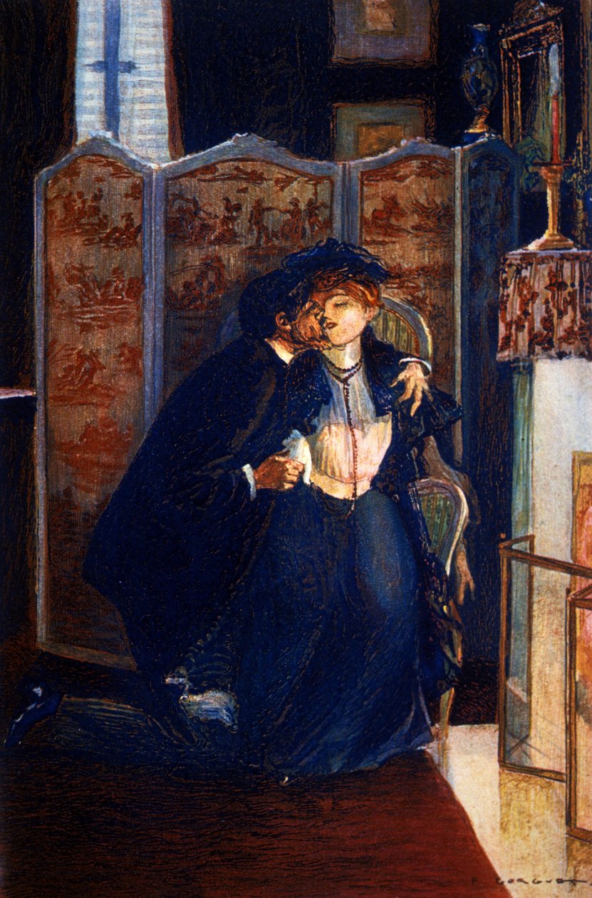 O lírio vermelho de Anatole France (1844 - 1924) de Auguste Francois Gorguet